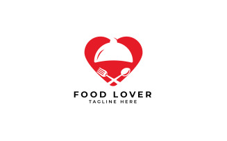 food lover logo design template