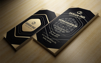 Gold and Black Business Card