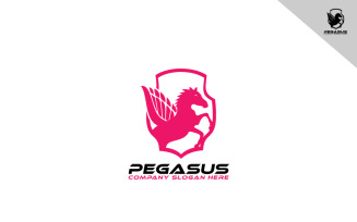 Minimal Pegasus Logo Design