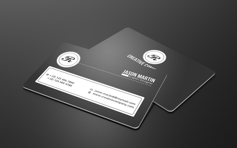 Minimalist Corporate Business Card Template V05 Corporate Identity