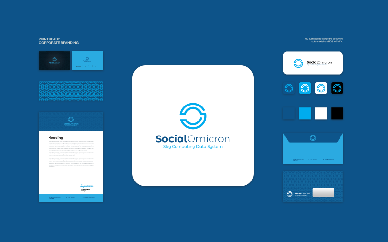 SO Letters Logo Technology Branding | Corporate Identity Template