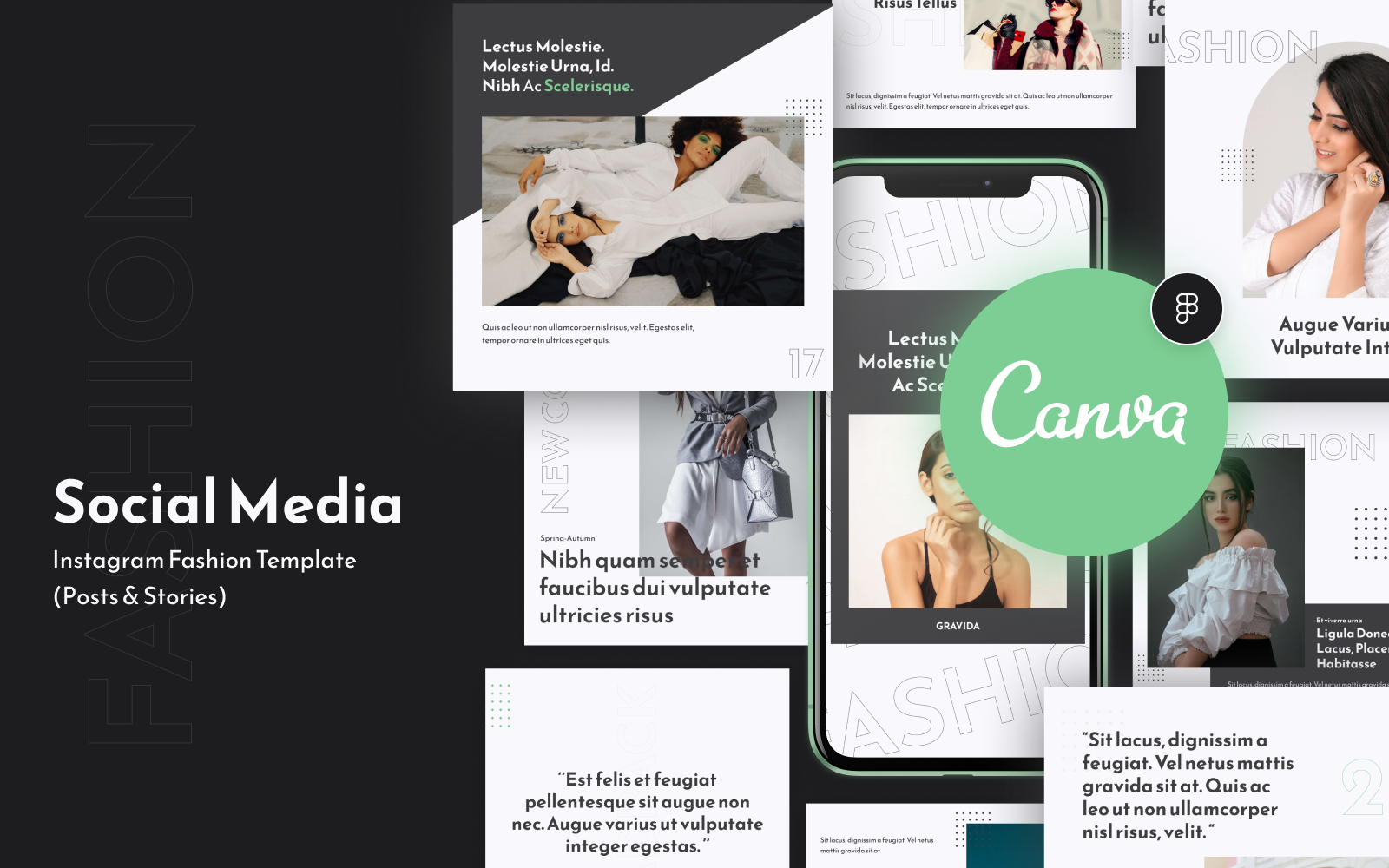 Instgram Fashion Template Milorun Figma And Canva