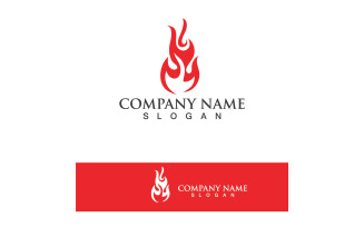 Fire Logo Template Flame Icon Vector V2