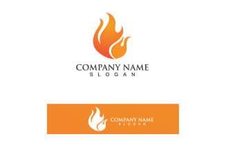 Fire Logo Template Flame Icon Vector V30