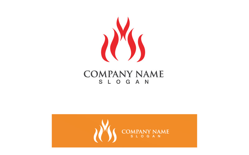 Fire Logo Template Flame Icon Vector V31