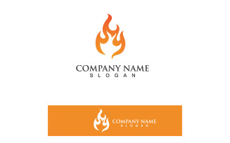 Fire Logo Template Flame Icon Vector V32