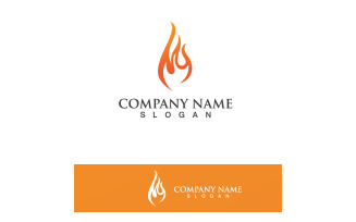 Fire Logo Template Flame Icon Vector V34