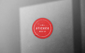 Sticker Mockup PSD Template Vol 02