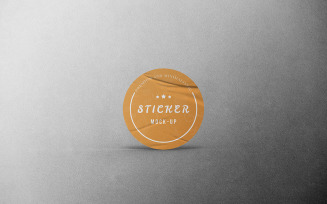 Sticker Mockup PSD Template Vol 05