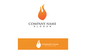 Fire Logo Template Flame Icon Vector V25