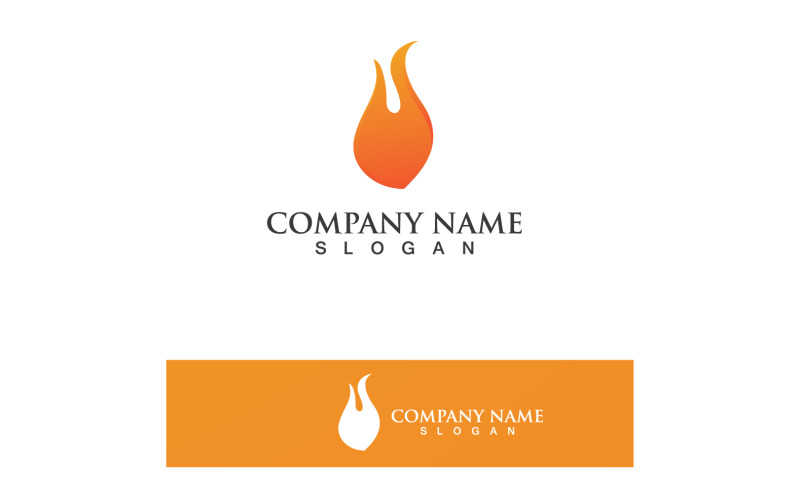 Fire Logo Template Flame Icon Vector V25