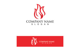 Fire Logo Template Flame Icon Vector V26