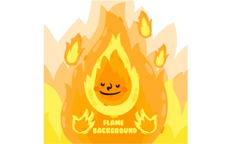 Flame Background Illustration