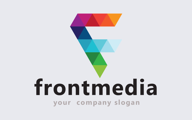 Front Media - Letter F Logo Logo Template