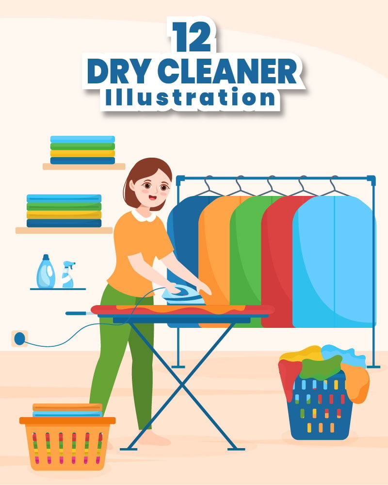 Kit Graphique #288300 Dry Cleaner Divers Modles Web - Logo template Preview