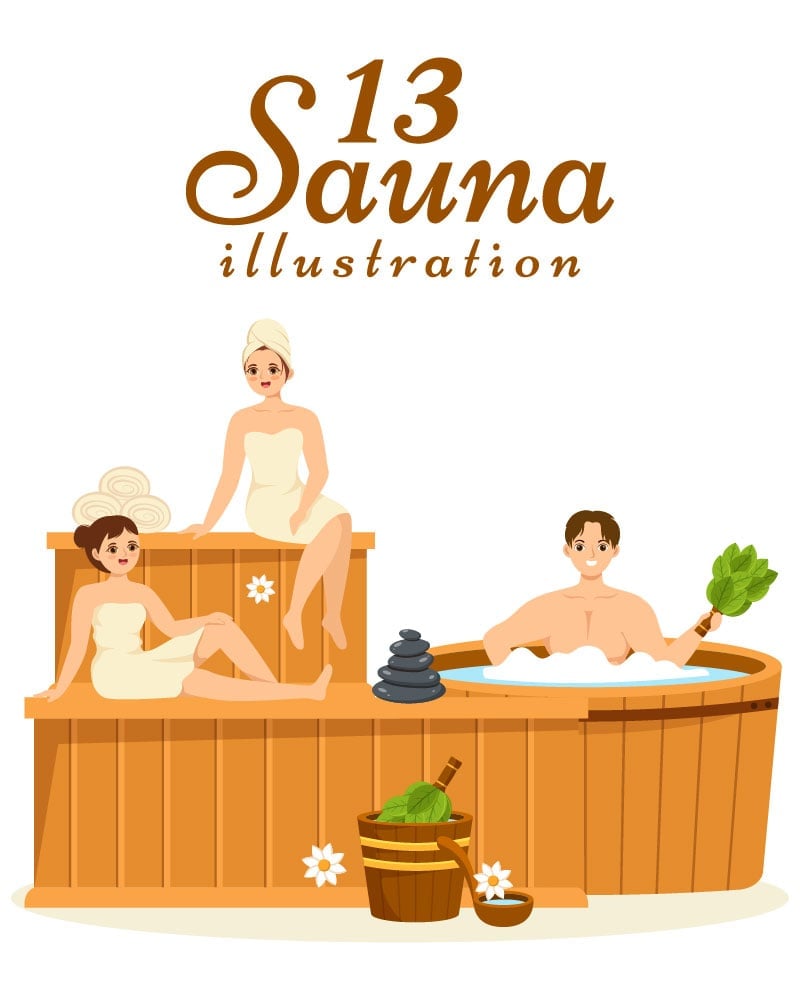 Kit Graphique #288306 Sauna Vapeur Divers Modles Web - Logo template Preview
