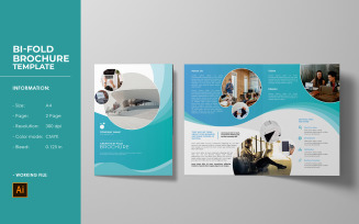 Business Bifold Brochure Template