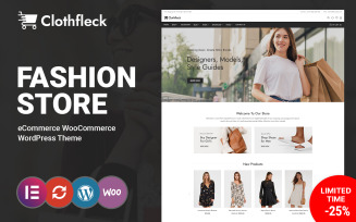 Clothfleck Fashion Designer Clothes Store WooCommerce Theme