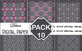 Decor Digital Papers Pack 10