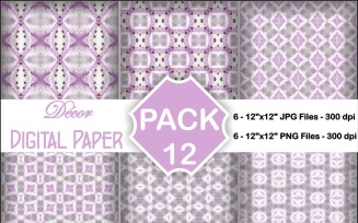 Decor Digital Papers Pack 12