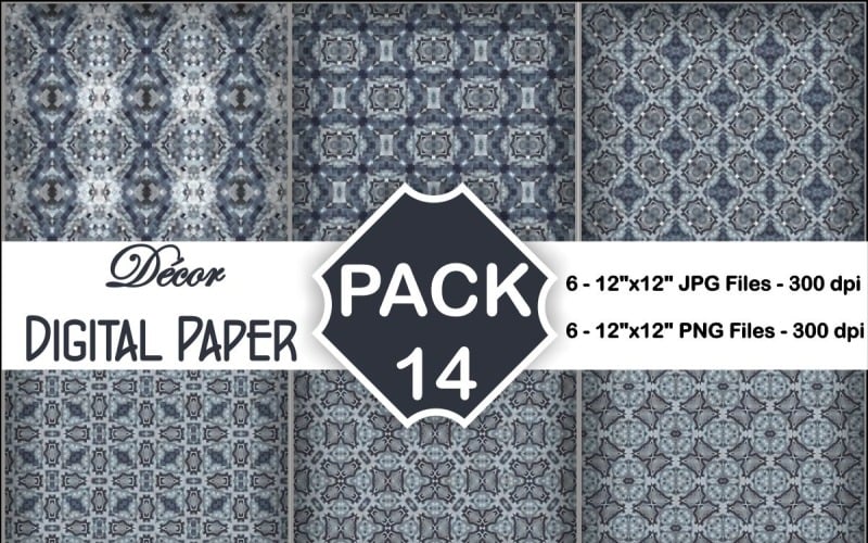 Decor Digital Papers Pack 14 Background
