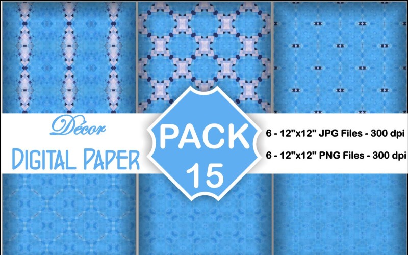Decor Digital Papers Pack 15 Background