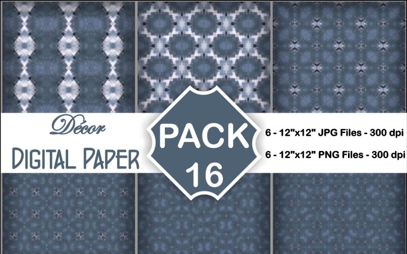 Decor Digital Papers Pack 16 Background