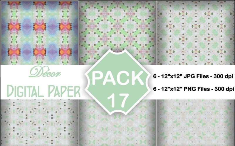 Decor Digital Papers Pack 17 Background