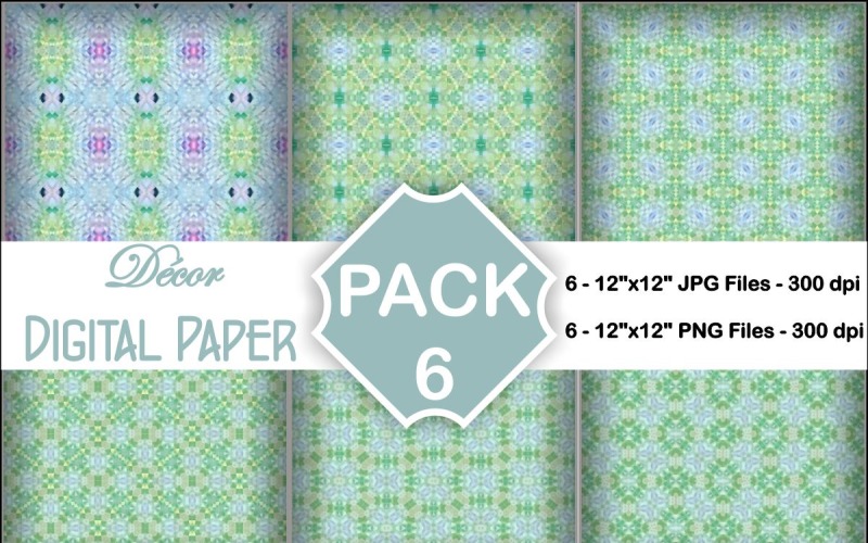 Decor Digital Papers Pack 6 Background
