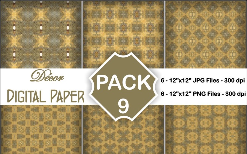 Decor Digital Papers Pack 9 Background