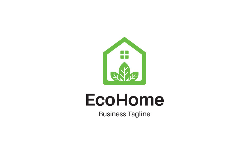 Eco Home Green Logo Design Template Logo Template
