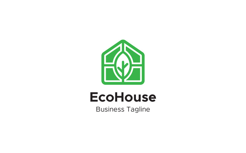 Eco House Logo Design Template Logo Template