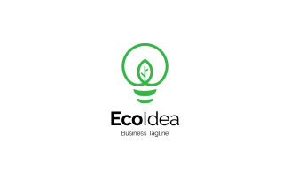 Eco Idea Logo Design Template