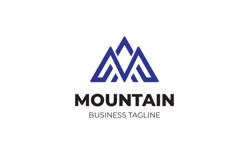 M Letter Mountain Logo Design Template Logo Template