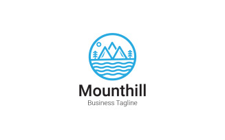 Mountain Mounthill Logo Design Template