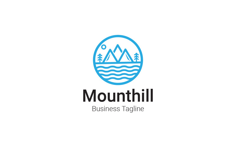 Mountain Mounthill Logo Design Template Logo Template