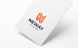 N Letter Neway Logo Design Template