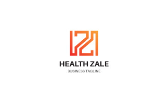 ZH HZ Letter Logo Design Template