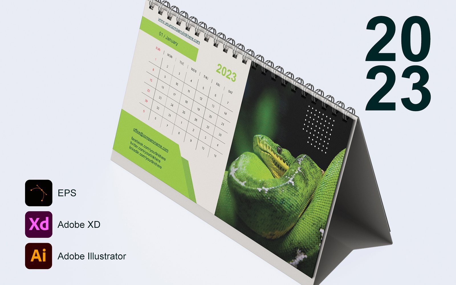 Template #288410 Desk Calendar Webdesign Template - Logo template Preview