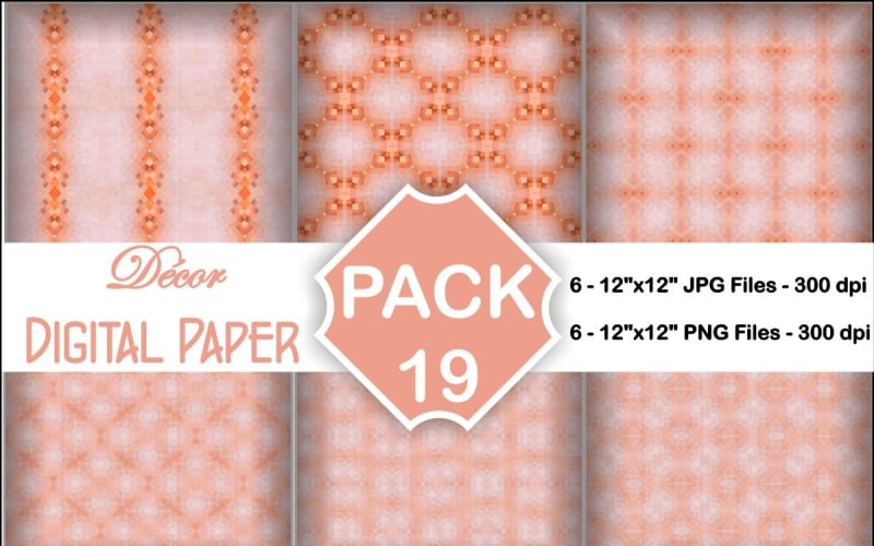 Decor Digital Papers Pack 19 Background