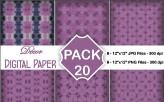 Decor Digital Papers Pack 20