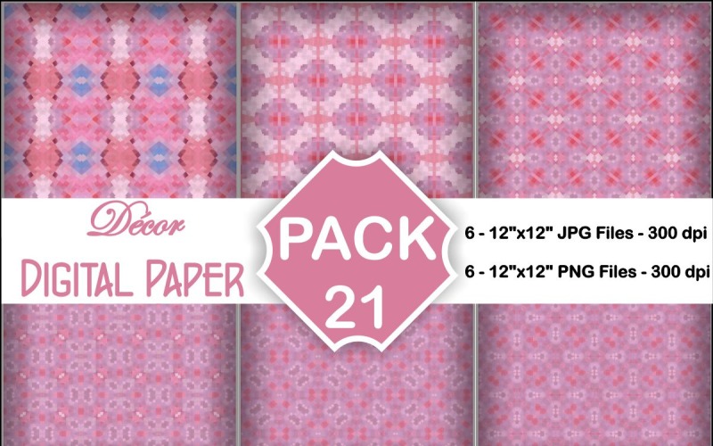 Decor Digital Papers Pack 21 Background
