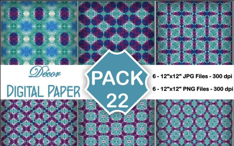 Decor Digital Papers Pack 22 Background