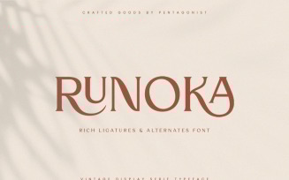 Runoka | Vintage Serif Font FREE for personal use