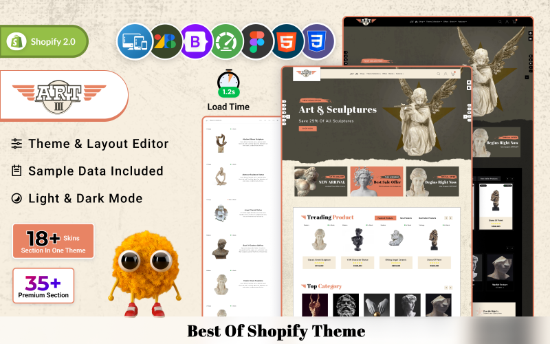 Artiii - Mega Art Responsive Shopify 2.0 Theme Shopify Theme