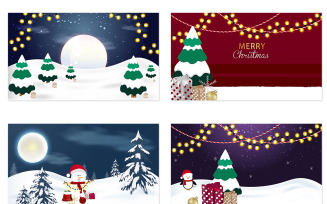Christmas and Winter Background Bundle