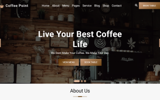 Coffee Point - Coffee Shop React Website Template