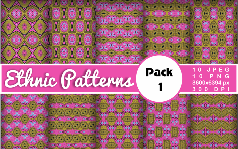 Ethnic Textile Motif Bundle 1 Pattern