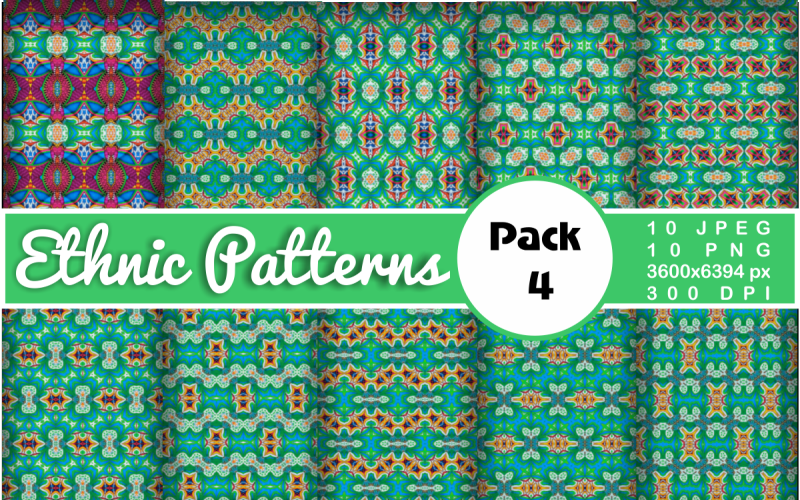 Ethnic Textile Motif Bundle 4 Pattern