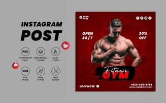 Fitness Gym Social Media Post